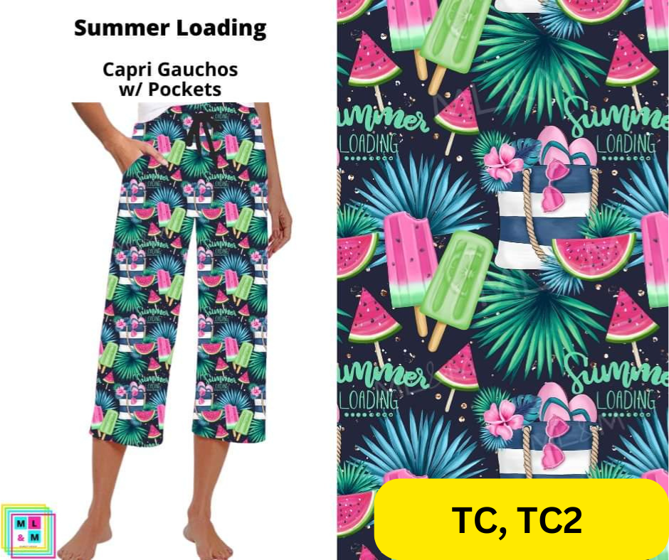 Summer Loading Capri Gauchos