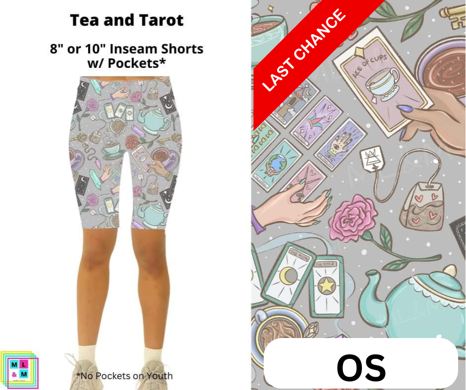 Tea and Tarot Shorts w/ Pockets