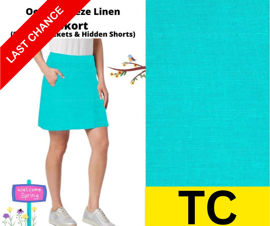 Ocean Breeze Linen Skort
