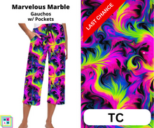 Load image into Gallery viewer, Marvelous Marble Capri Gauchos
