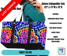 Load image into Gallery viewer, Party Tie Dye Collapsible Tote
