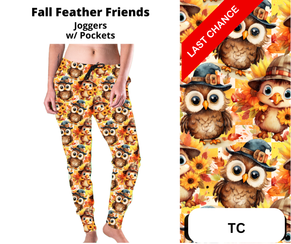 Fall Feather Friends Joggers