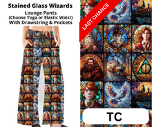 Load image into Gallery viewer, Stained Glass Wizards Full Length Lounge Pants
