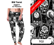 Load image into Gallery viewer, BW Tarot Joggers
