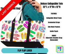 Load image into Gallery viewer, Flip Flop Lover Collapsible Tote
