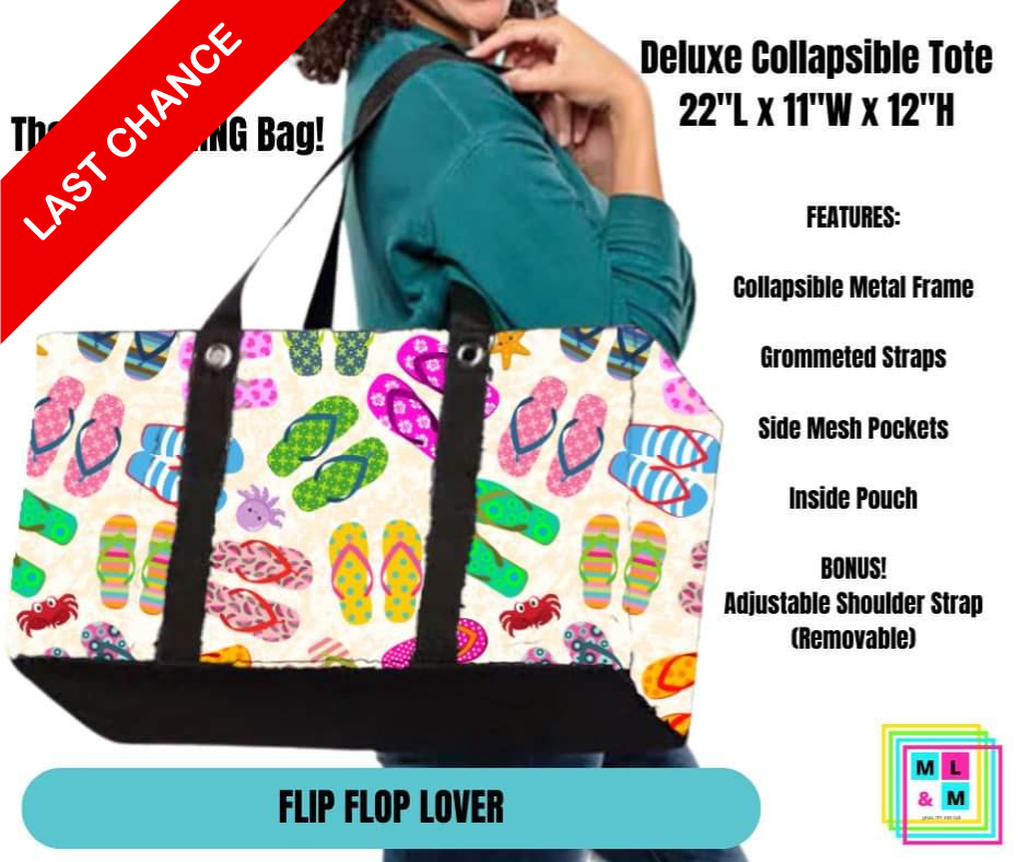 Flip Flop Lover Collapsible Tote